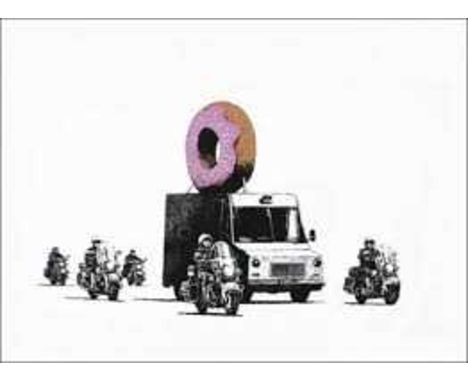 Banksy (British b.1974), ‘Donuts (Strawberry)’, 2009, screen print in colours on Arches 88 paper, signed and numbered from an