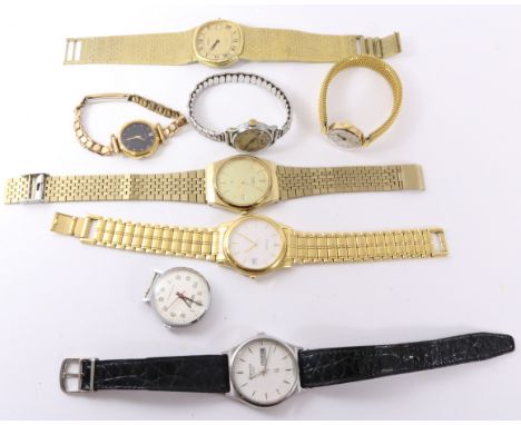 Collection of Vintage and later wrist watches including Pulsar, Citizen, Casio and Regency    Condition Report   Click here f