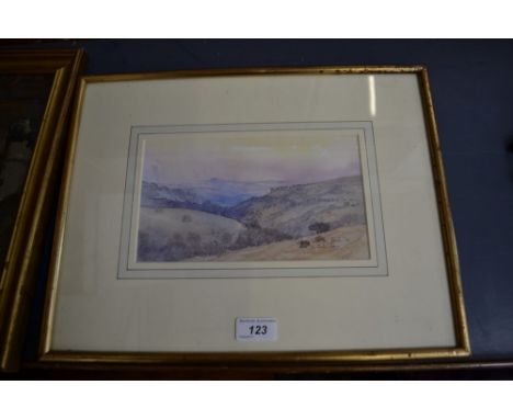 Mark Gibbons (contemporary)Looking West From Bench Torsigned, titled, watercolour, 13cm x 23cm