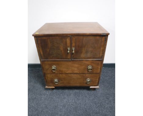 A mahogany commode chest 