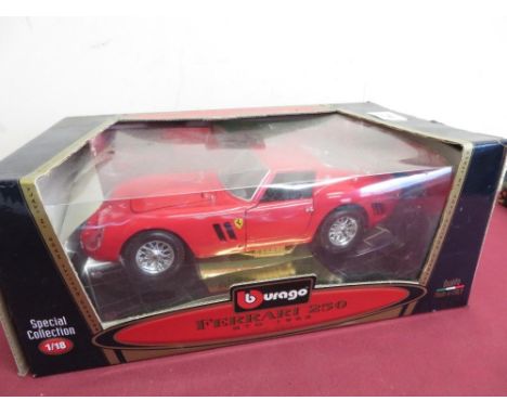 Bburago 1.8 scale special collection diecast model of a Ferrari 250 GTO c.1962, in original box 