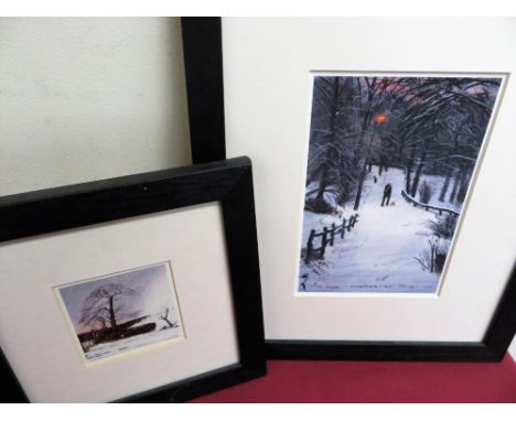After Peter Brook, "Lighting Up Time" 2001, with logo within image, COA label verso (16 x 13cm) and "By A Little Oak Tree Wit