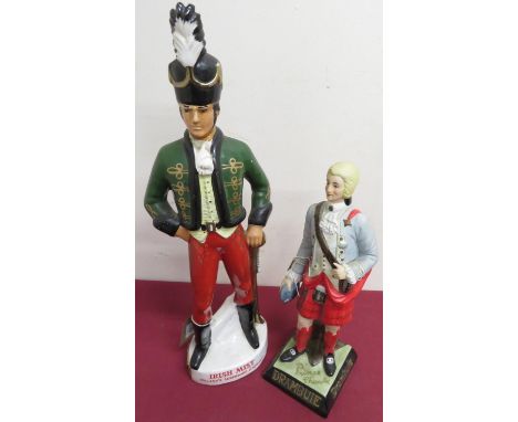 "Irish Mist", Ireland's liqueur advertising figure of an Irish soldier in the Irish Brigade-Austrian army circa 1750 and a sm