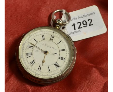 Lay and centre second chronometer, London 1883