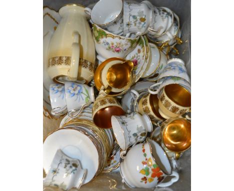 Tableware - a Crown Devon Beverley pattern 15 piece coffee service including coffee pot etc; a Salisbury part set; others Par