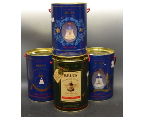A Bells old scotch whiskey decanter, Princess Eugenie, boxed, others similar including Christmas 1991, Princess Beatrice etc 