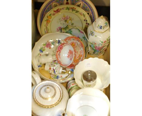 Ceramics - Aynsley pembroke ginger jar, miniatures etc; Minton, Copeland spode, Wedgwood commemorative, botanical and other p