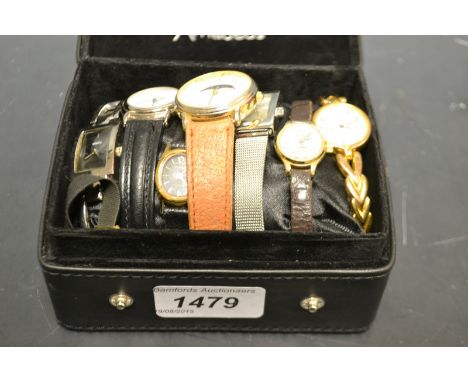 Watches - a 1920's Claridges rolled gold wristwatch, textured sunburst dial, Arabic numeral, manual movement, black silk stra
