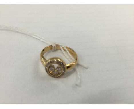 An 18ct Chopard "Happy Diamonds" dress ring
