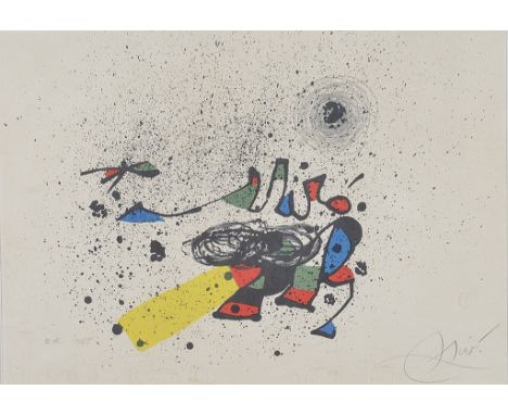 Joan Miró (Spanish, 1893-1983):Untitled abstract composition, colour lithograph, artist's proof, hand signed in pencil to mar