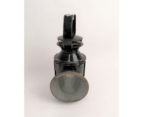 A British Railways three aspect hand lamp, with embossed BR initials to the side, and measuring 29cm tall CONDITION REPORT: A