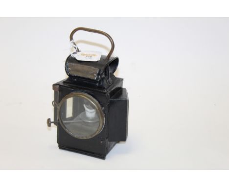 An early 20th Century J&amp;R Oldfield of Birmingham oil lamp lantern, Type No.506, 'Dependence', with applied brass plaque, 