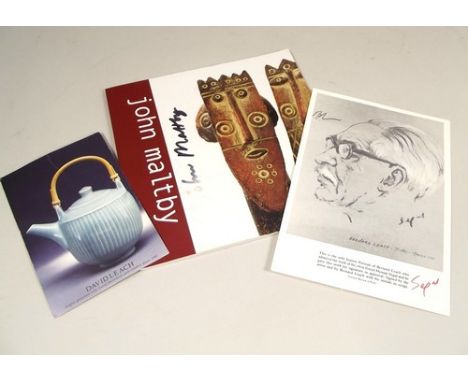 EXHIBITION CATALOGUE ETC.
A signed John Maltby exhibition catalogue (Devon Guild of Craftsmen exhibition held jointly with Br