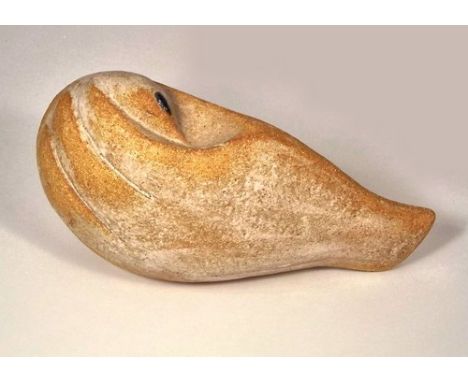 STEPHANIE CUNNINGHAM.
A ceramic bird sculpture by Stephanie Cunningham. Impressed mark. Length 20cm.