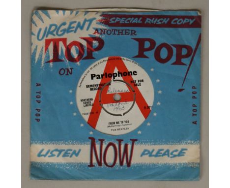 FROM ME TO YOU - UK 7" DEMO (R 5015). The original UK Parlophone demo of From Me To You (red/white labels R 5015). The record