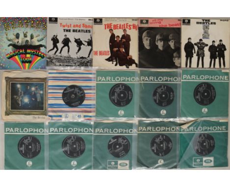 EPs/7". Neat selection of 15 x EPs/7". Titles include Magical Mystery Tour (mono UK MMT-1 original - Ex/Ex+ top copy), Twist 