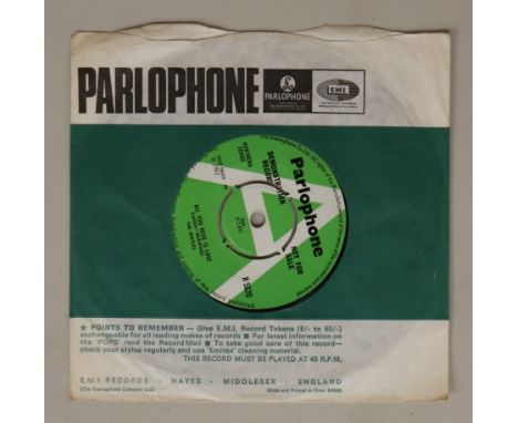 ALL YOU NEED IS LOVE - UK 7" DEMO (R 5620). The original UK Parlophone demo of All You Need Is Love (green/white labels R 562