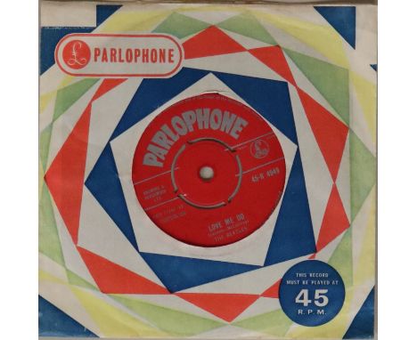 LOVE ME DO (UK ORIGINAL 7" 45-R 4949). A lovely condition original UK pressing of the fab four's first 45 (Parlophone red lab