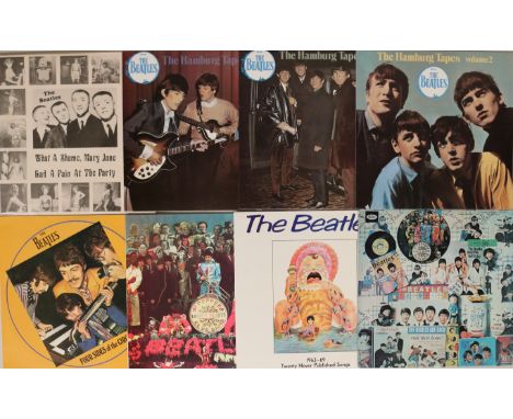 BEATLES AND RELATED LPs WITH PRIVATE RELEASES. Cool collection of 43 x (largely) LPs including private 'fan' releases. Titles