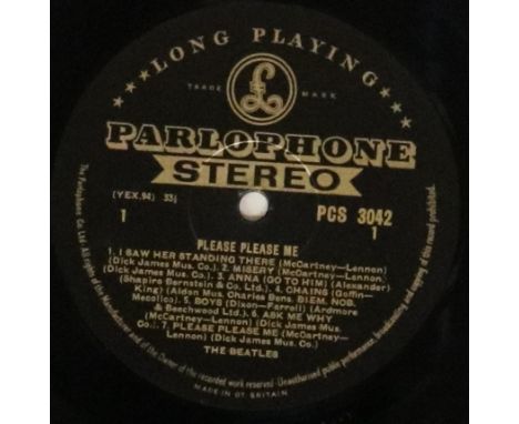 PLEASE PLEASE ME - 1ST UK BLACK & GOLD STEREO PRESSING LP (PCS 3042) - WITH 2ND MONO SLEEVE. A unique chance for a serious Be