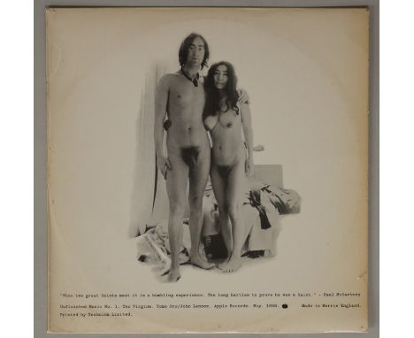 JOHN LENNON/YOKO ONO - UNFINISHED MUSIC NO 1 TWO VIRGINS - ORIGINAL UK MONO (APCOR 2). The extremely rare complete original U