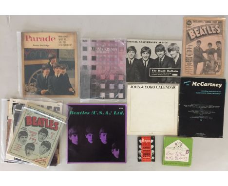 BEATLES US MEMORABILIA. Collection of mostly US issued Beatles books and memorabilia to include: an original first edition of