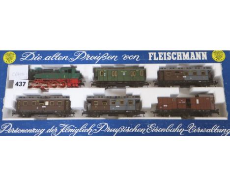 Fleischmann boxed HO train sets: 4881, 4882, 4883 and 4884