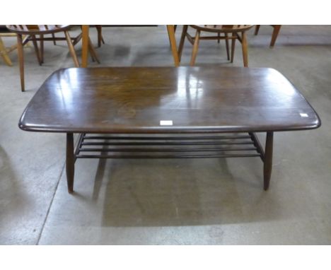 An Ercol Golden Dawn elm and beech Windsor coffee table 