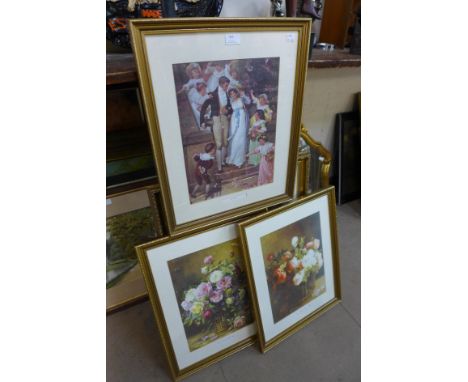 Six assorted prints 