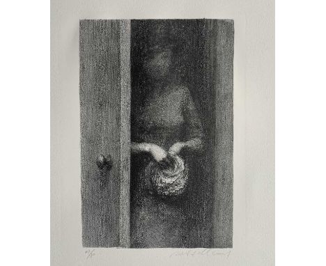 ‡ HARRY HOLLAND (Scottish, lives/works Wales, b.1941) artist's proof lithograph, 'Door', signed, 17 x 22cms (img.)Provenance: