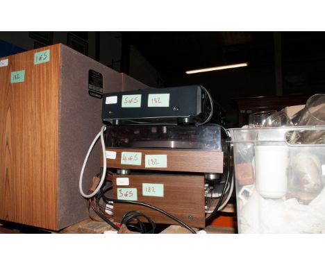 Stereo System ( Cd Player, Record Player, Amplifier & 2 Speakers )