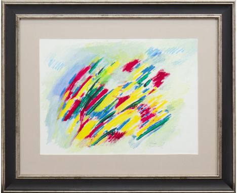 * WILLIAM GEAR RA FRSA RBSA (1915 - 1997), TUNISIA mixed media on paper, signed, titled and dated '78 in pencil 29cm x 39cm M