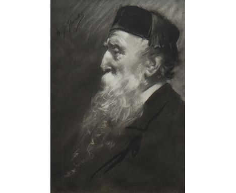 * WILLIAM SOMERVILLE SHANKS (SCOTTISH 1864-1951), PORTRAIT OF AN ELDERLY GENTELMANwatercolour on paper, signed37cm x 26cmMoun
