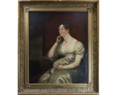 CIRCLE OF JAMES NORTHCOTE (BRITISH 1746 - 1831),PORTRAIT OF ANNE WARRINGTONoil on canvas98cm x 80cmFramed