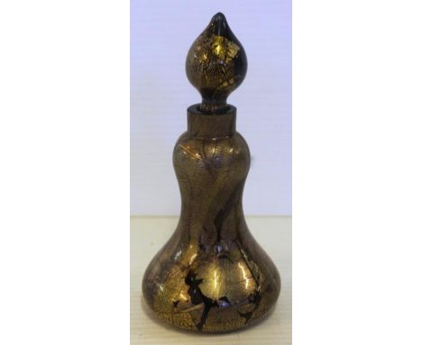 Isle of white art glass perfume bottle H12.5cm approx