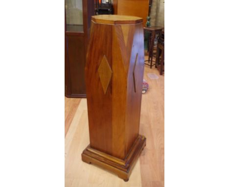 Art Deco timber pedestal 94cm high approx.