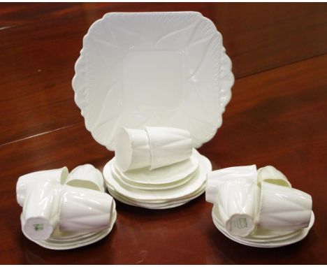 Shelley "Dainty" twenty five piece coffee set to include 10 coffee cups and saucers, cake plate and 4 side plates