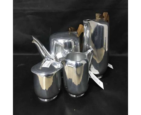 PICQUOT WARE FOUR PIECE TEA SERVICE 