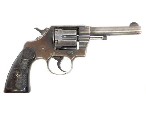 Deactivated Colt Army Special .41 LC revolver, serial number 306103, 4.5inch barrel roll marked with makers address and paten