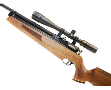 Daystate Mk4 .177 air rifle with left hand stock / right hand bolt, serial number IS 5065, 22i.5inch barrel and moderator, sh