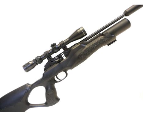 Walther Rotex RM8 .177 air rifle, serial number R0015523, 18 inch barrel incorporating a moderator, one rotary magazine, fill