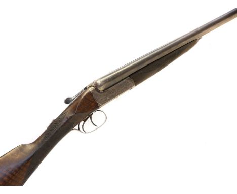 Stensby &amp; Co Manchester, 12 bore side by side shotgun, serial number K1615, 26inch barrels with full and quarter chokes, 