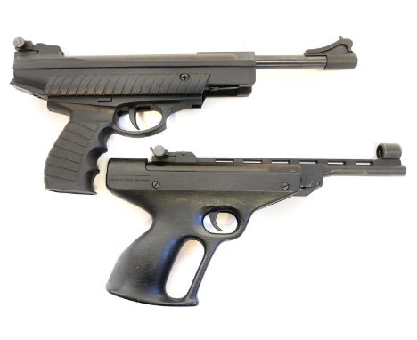 Two boxed air pistols, to include a Webley Typhoon Power Lok .22 air pistol, serial number 011624321 and a Record .177 air pi