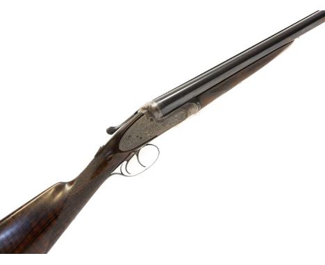 James McCririck and Sons 12 bore side by side shotgun serial number 2110, 30 inch barrels both with quarter chokes, side lock
