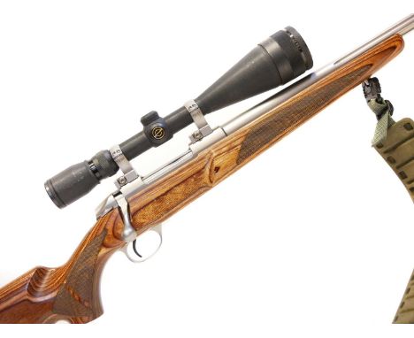 Sako 85S .22-250 Remington bolt action rifle, serial number F33767, 20 inch fluted heavy profile stainless steel barrel, scre