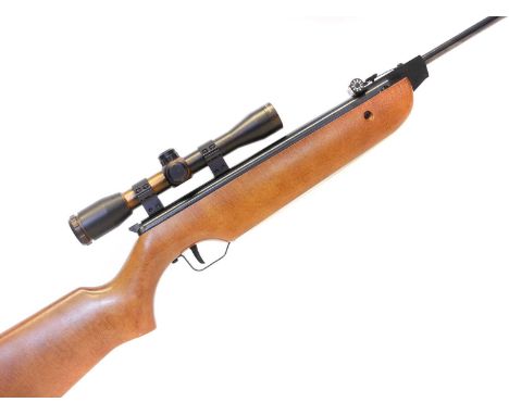 Cometa 300-S .22 air rifle, serial number 03512-04, 13.5inch break barrel fitted with iron sights, topped with a AGS 4x32 sco