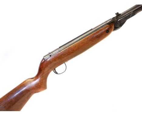 Webley MkIII .22 air rifle, serial number A9642, 18inch barrel sighted barrel.  No licence required to buy this item, purchas