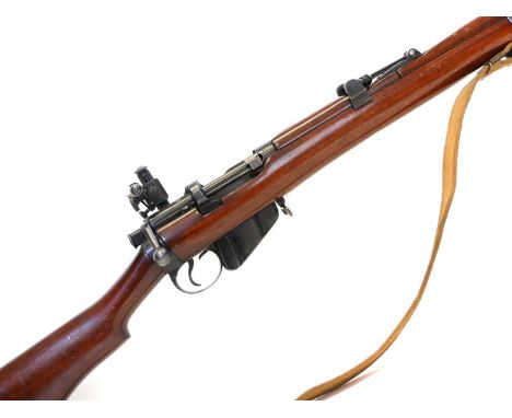 BSA Alfred J. Parker target .303 bolt action rifle, serial number 8845, 25inch barrel with tangent rear sight, with additiona