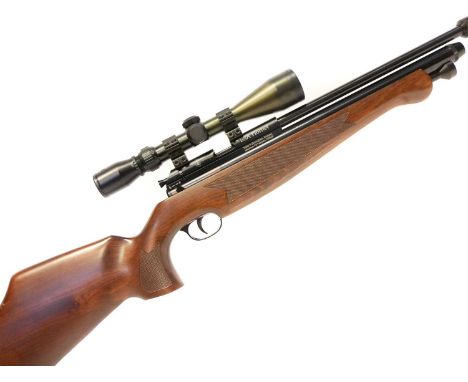 BSA Hornet .22 PCP air rifle, serial number 2B3473, 22inch barrel including moderator, chequered stock, fitted with a BSA Dee