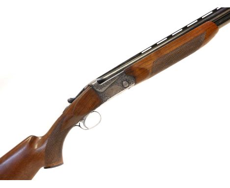 SKB Model 500 12 bore over and under shotgun, serial number 5520046, 28inch barrels with quarter and three quarter chokes, Bi